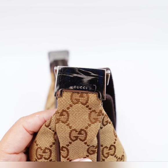 ❌️❌️SOLD❌️❌️AO47❤️ GUCCI  GG Monogram HalfMoon Crossbody bag - Picture 9 of 15